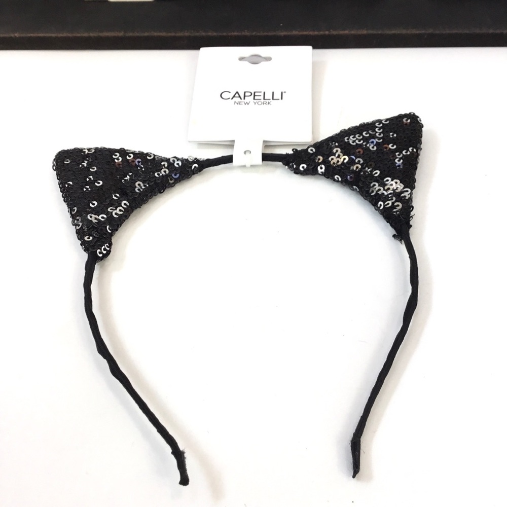 CAPELLI Of New York Sequin Cat Ears Headband😻 - Picture 5 of 8